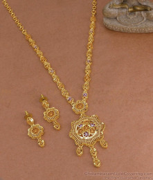 New Arrival Meenakari Pattern Forming Gold Secondary Haram Design For Wedding HR3629