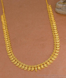 Latest One Gram Gold Mango Haram Without Stone For Bridal Wear Online HR3632