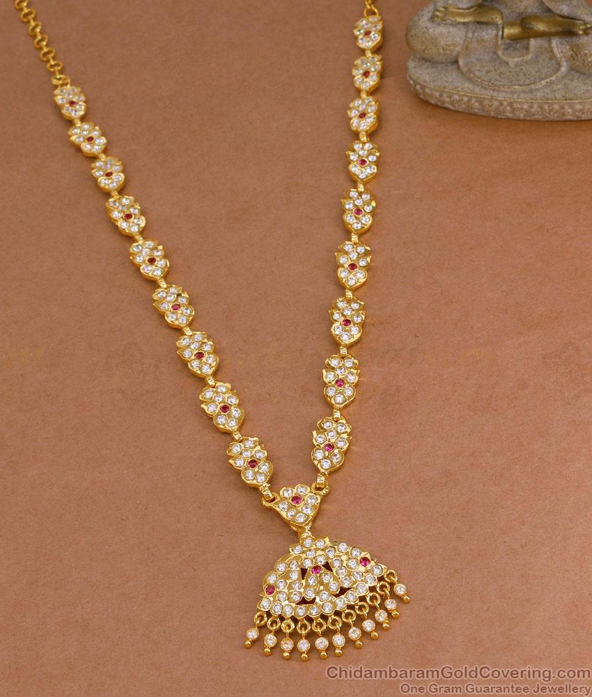 Buy Heavy Original Impon Stone Haram Design Wedding Jewelry Online HR3638