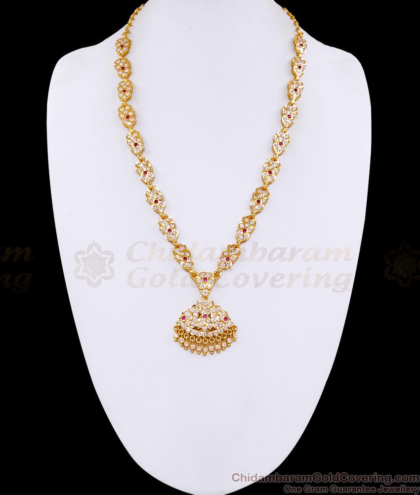 Buy Heavy Original Impon Stone Haram Design Wedding Jewelry Online HR3638