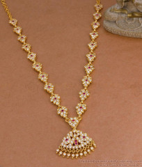 High Quality Five Metal Impon Haram Ruby White Stone Design For Wedding HR3640