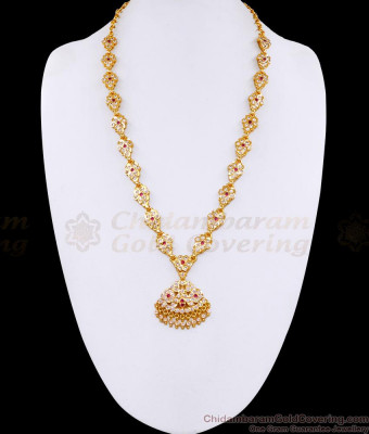 High Quality Five Metal Impon Haram Ruby White Stone Design For Wedding HR3640