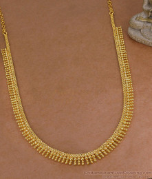 Light Weight One Gram Gold Mullai Mottu Haram For Bridal Wear HR3641