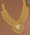 High Quality 1 Gram Gold Tone Kerala Mango Haram Design Bridal Wear HR3647