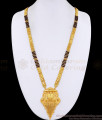Latest Black Beaded 2 Gram Gold Long Mangalsutra Design Forming Jewelry HR3649