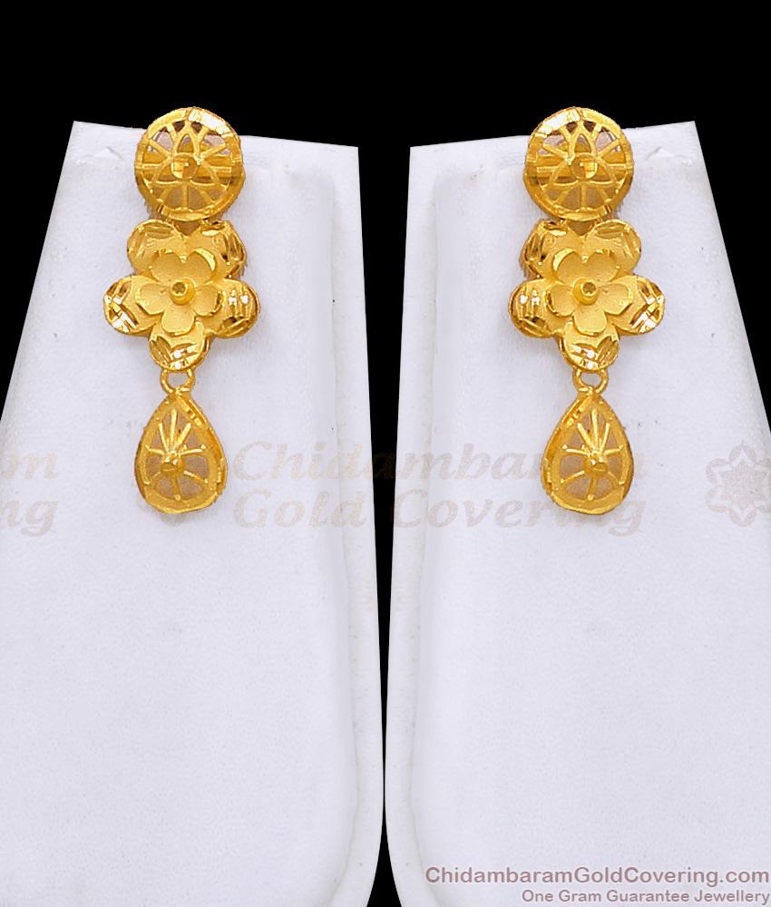 Grand Bridal Wear Dubai Gold Haram Combo Set Two Line Floral Charm Design HR3650