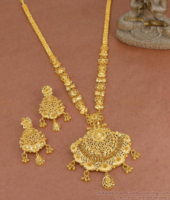 New Arrival Forming Gold Bridal Long Haram Collections Shop Online HR3652