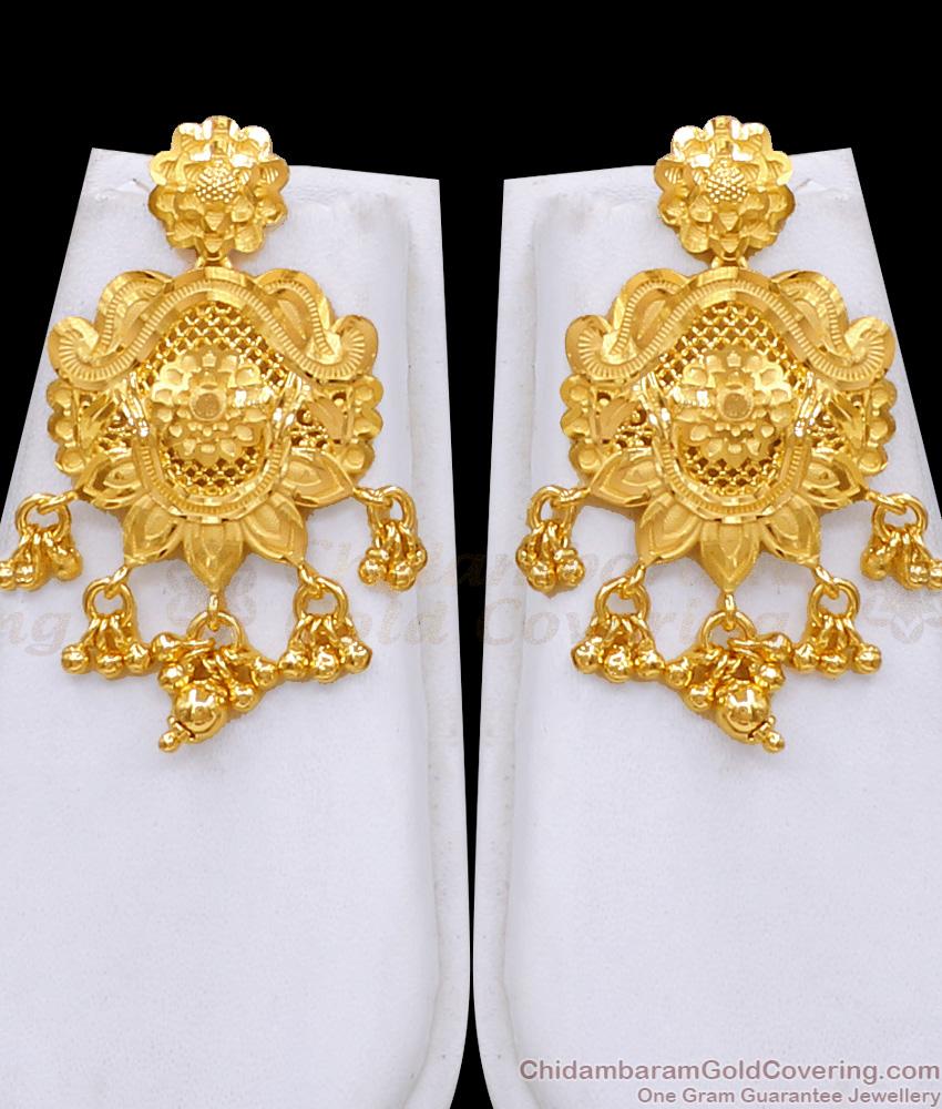 Exquisite 22K Gold Plated Long Rani Haram Set With Matching Earrings HR3656