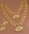 Premium Quality Impon Panchaloha Mango Haram Necklace 5 Metal Bridal Set HR3669