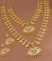 Premium Quality Impon Panchaloha Mango Haram Necklace 5 Metal Bridal Set HR3669