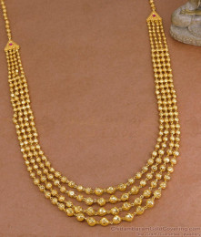 Traditional Gold Imitation Multi Beads Layer Rani Haram For Women HR3670