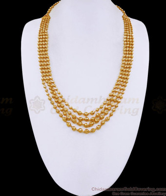 Traditional Gold Imitation Multi Beads Layer Rani Haram For Women HR3670