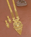 Bollywood Fashion Forming Gold Long Haram Earring Bridal Combo HR3675
