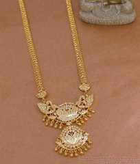 Classic Five Metal Impon Lotus Haram For Women Bridal Wear HR3689