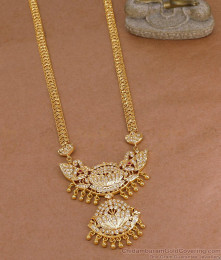 Classic Five Metal Impon Lotus Haram For Women Bridal Wear HR3689