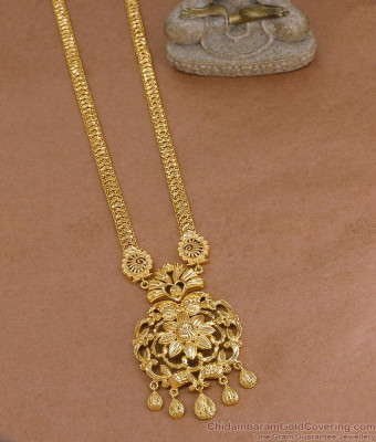 New Model Matt Finish 1 Gram Gold Plated Haram Floral Design For Women HR3693