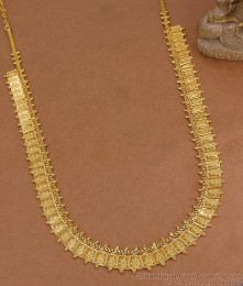 Traditional One Gram Gold Lakshmi Square Coin Haram Design Shop Online HR3701