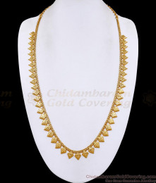 Light Weight Gold Imitation Kerala Bridal Haram Design Without Stone HR3702