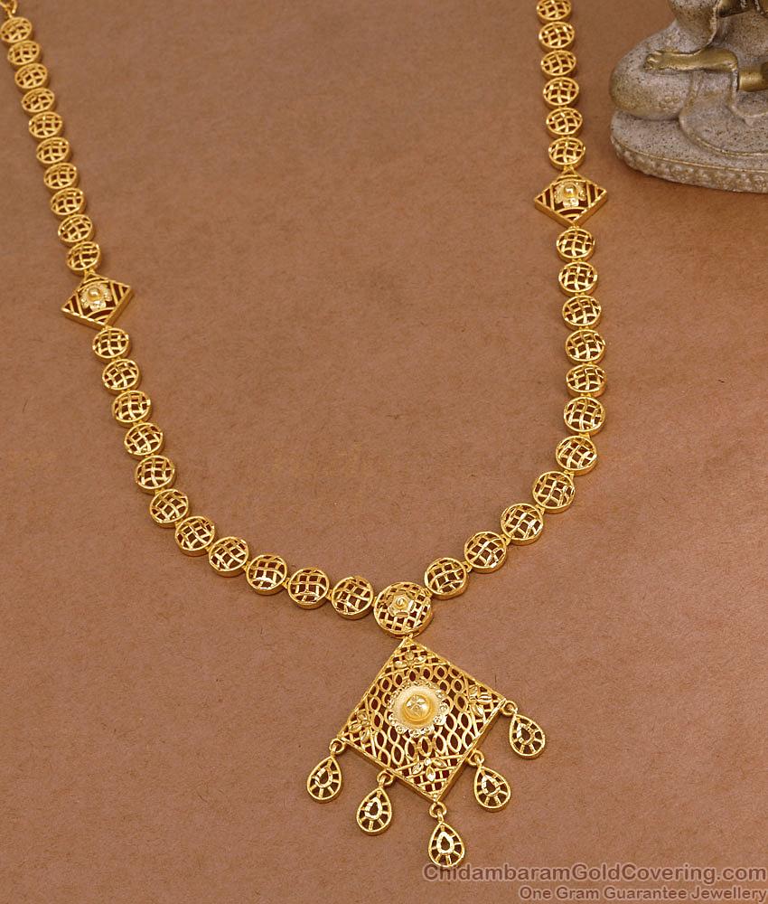 New Arrival Two Gram Gold Long Haram Arabic Bridal Pattern HR3705