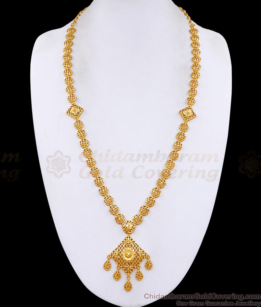 New Arrival Two Gram Gold Long Haram Arabic Bridal Pattern HR3705
