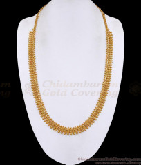 Plain Mullai Mottu Gold Imnitaion Long Haram Design For Women HR3711