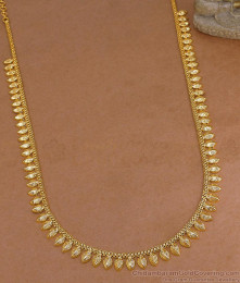 New Arrival Gold Covering Leaf Malai Haram Collections HR3712