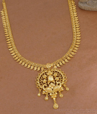 Real Gold Tone Peacock Design Mango Haram Collection For Wedding HR3719