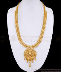 Real Gold Tone Peacock Design Mango Haram Collection For Wedding HR3719