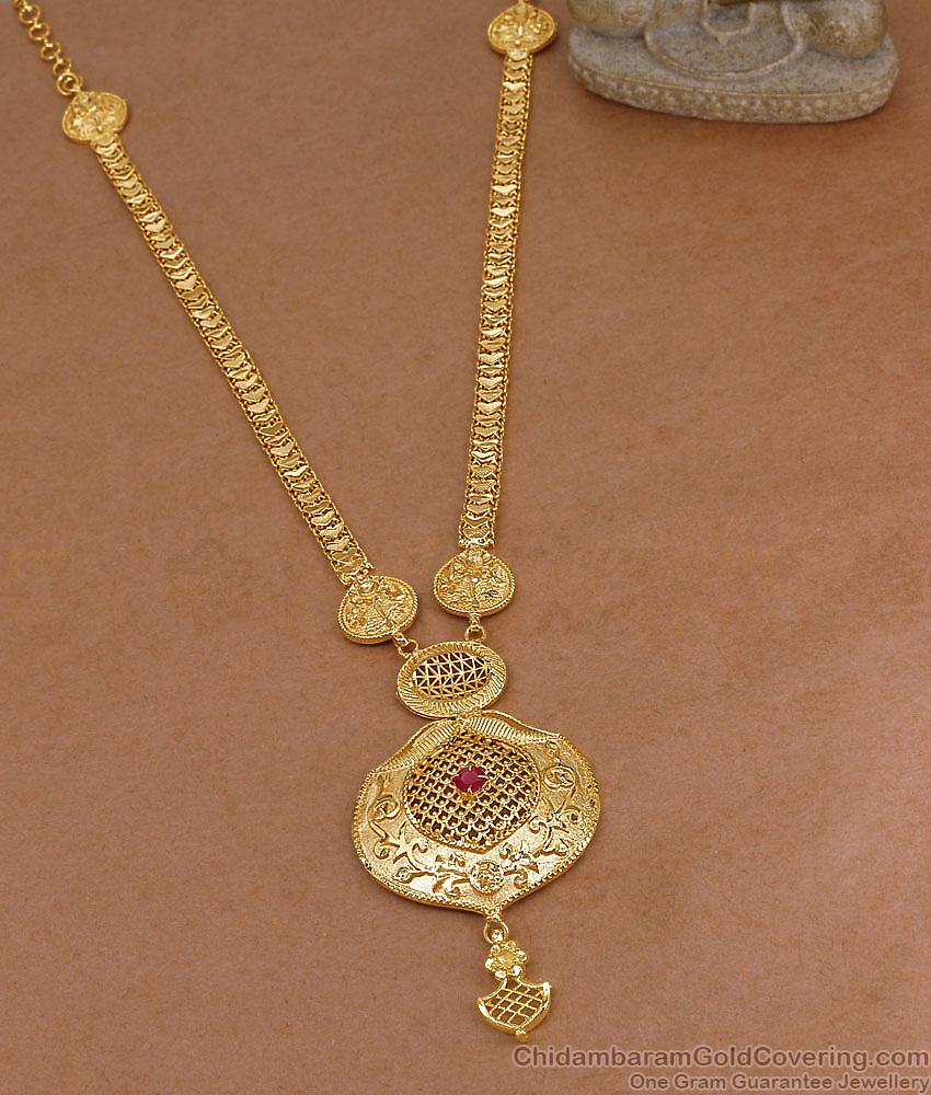 Premium Quality Micro Gold Polish Haram Ruby Stone Bridal Jewelry HR3721