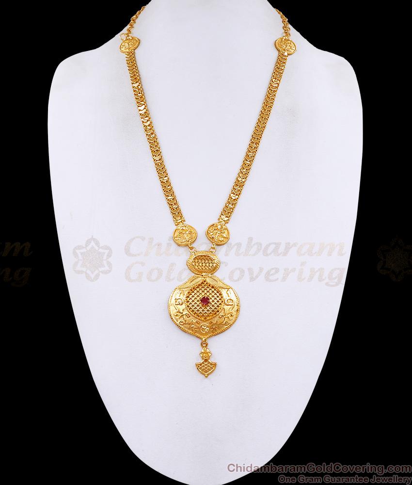 Premium Quality Micro Gold Polish Haram Ruby Stone Bridal Jewelry HR3721