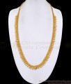 Elegant Gold Plated Mullaimottu Long Haram Design Without Stone HR3723