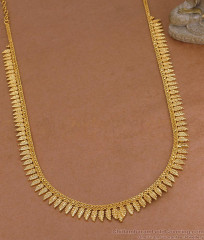 Buy Plain Leaf Design Micro Gold Plated Haram Design For Women HR3724