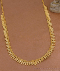Buy Plain Leaf Design Micro Gold Plated Haram Design For Women HR3724