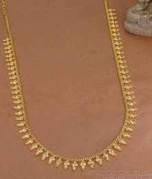 Light Weight One Gram Gold Haram Kerala Bridal Collections HR3725