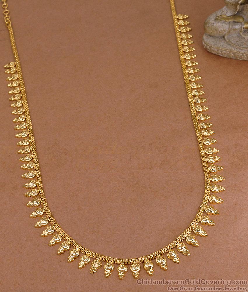 Light Weight One Gram Gold Haram Kerala Bridal Collections HR3725