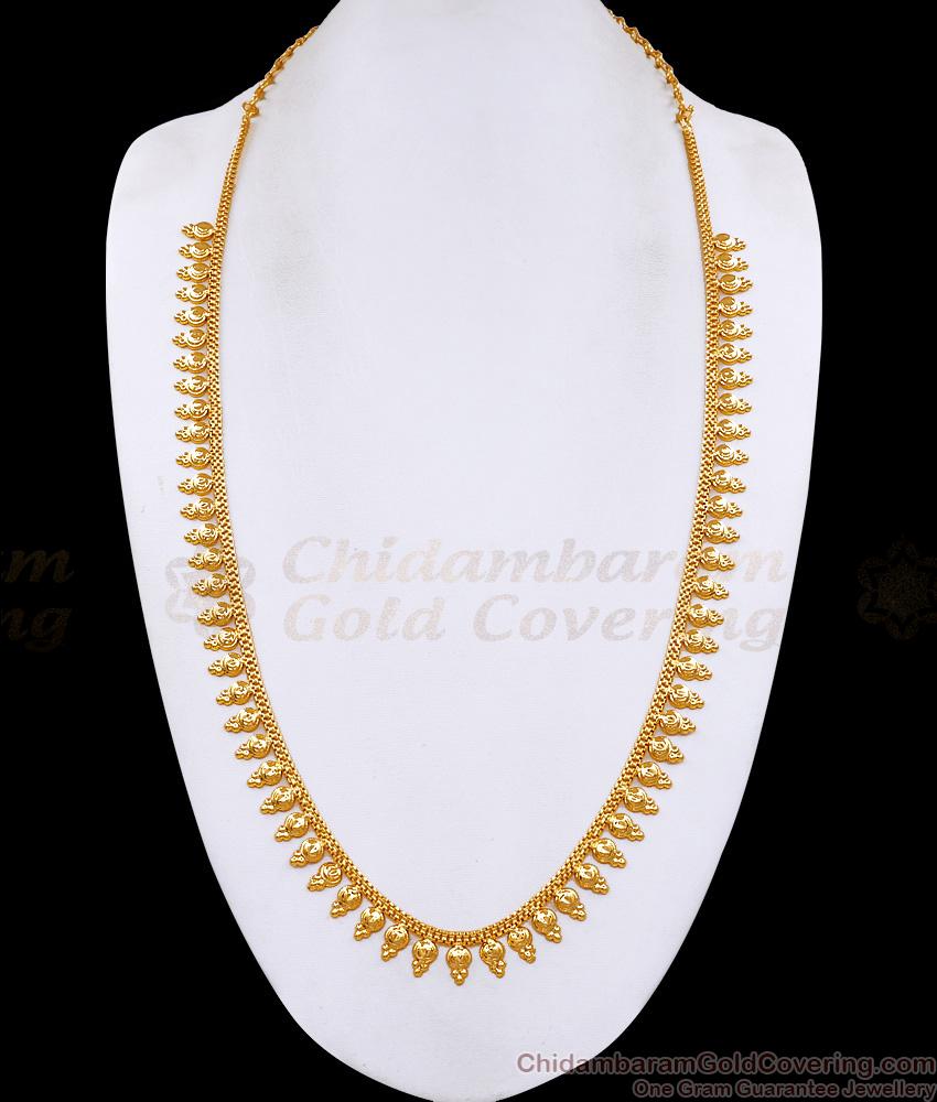 Light Weight One Gram Gold Haram Kerala Bridal Collections HR3725