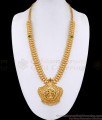 Beautiful Gold Imitation Mango Design Lakshmi Haram Design With Stone HR3728