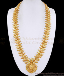 New Arrival Forming Gold Kerala Mango Haram For Wedding HR3731
