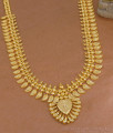 Two Gram Gold Leaf Design Ruby Stone Haram Bridal Jewelry HR3732
