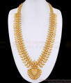 Two Gram Gold Leaf Design Ruby Stone Haram Bridal Jewelry HR3732