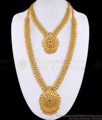 High Quality Micro Gold Plated Haram Necklace Mango Design For Brides HR3741 High Quality Micro Gold Plated Haram Necklace Mango Design For Brides HR3741
