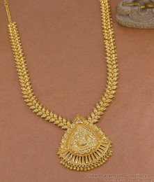 Grand Bridal Wear Lakshmi Design Gold Haram Mango Malai Collection HR3749