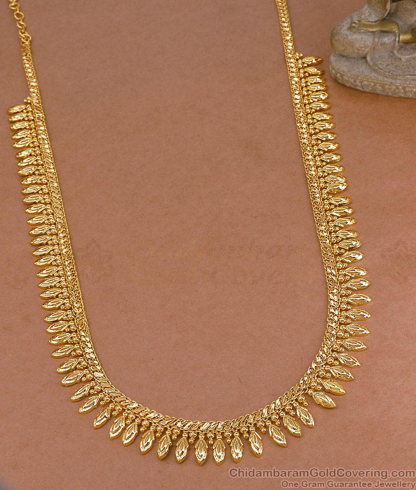 Premium Quality One Gram Gold Mullaipoo Haram Kerala Wedding Jewelry HR3758` Premium Quality One Gram Gold Mullaipoo Haram Kerala Wedding Jewelry HR3758`