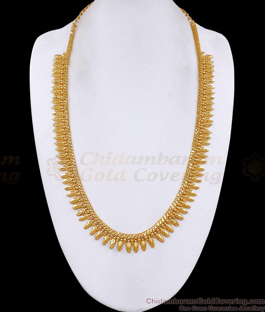 Premium Quality One Gram Gold Mullaipoo Haram Kerala Wedding Jewelry HR3758` Premium Quality One Gram Gold Mullaipoo Haram Kerala Wedding Jewelry HR3758`