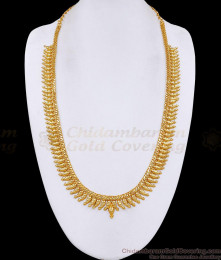 New Arrival Gold Plated Mango Malai Long Haram Shop Online HR3760 New Arrival Gold Plated Mango Malai Long Haram Shop Online HR3760