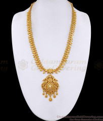 Light Weight Peacock Design Gold Imitation Haram Leaf Malai HR3762