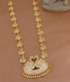 Grand Impon Panchaloha White Gati Stone Peacock Haram For Wedding HR3766