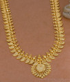 Real Gold Tone Long Mango Haram Light Weight Bridal Jewelry HR3774