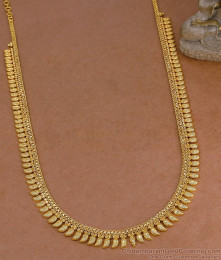 High Quality Micro Gold Plated Plain Mullaipoo Haram Shop Online HR3777