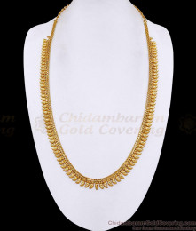 High Quality Micro Gold Plated Plain Mullaipoo Haram Shop Online HR3777